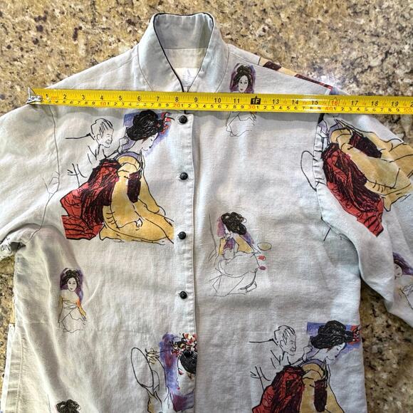 Rare VTG Breeze by Dorothy Schoelen Art-to-Wear Kimono Geisha Jacket SZ Small - Picture 15 of 15
